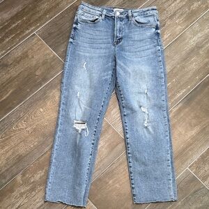 Altar'd State Light Blue Cropped Jeans